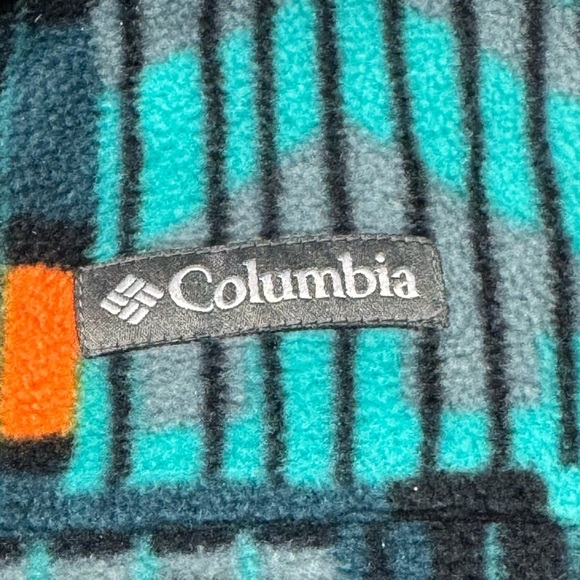 Columbia Boys' Castle Dale Printed Full Zip Fleece Size M (10-12) - Picture 2 of 7